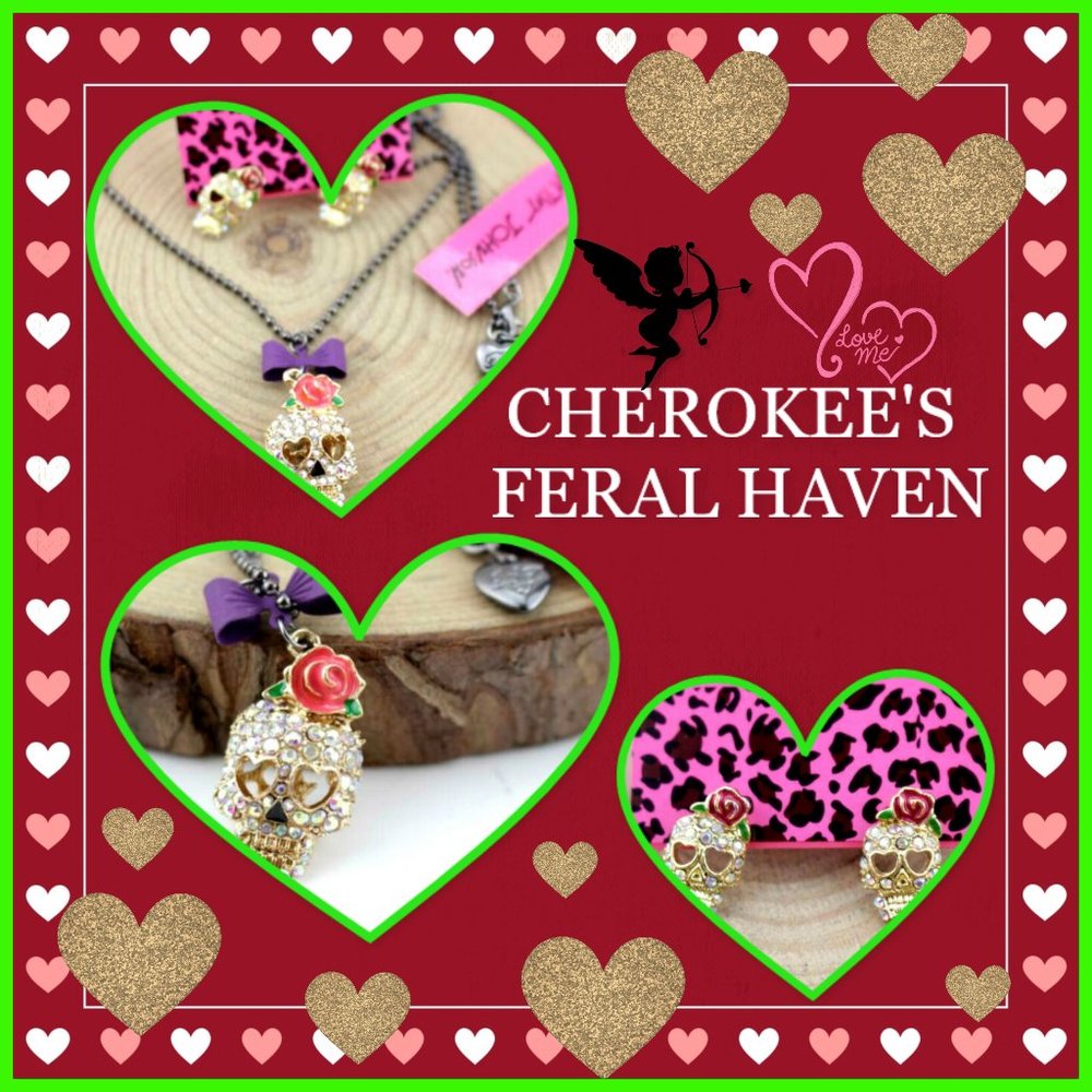 Betsey Johnson 3PC Skull Set